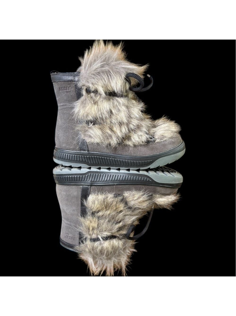 Oscar Sport-Après-Ski Winter Boots. Suede/Fur Boho Sz 8. Made in Italy. EUC!!! - Picture 10 of 16